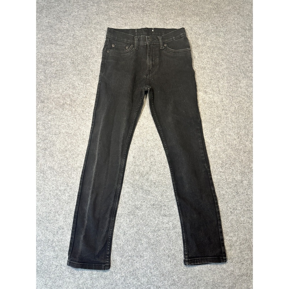 Levi's 510 Jeans Boys 14 REG 27x27 Black Denim Cotton Stretch Comfort Skinny Fit